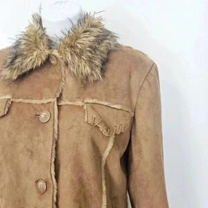 Fitz-Wright Jacket Size Large EUC 100% Polyester and Acrylic